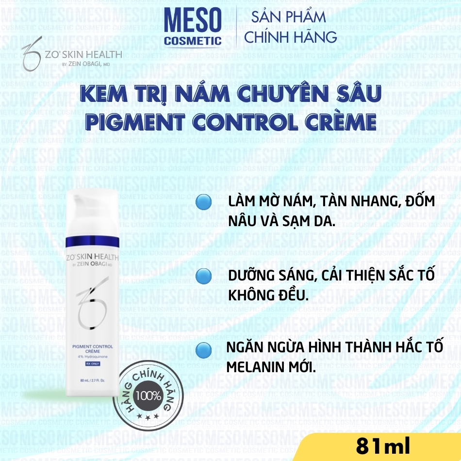 Kem trị nám chuyên sâu Zo Skin Health CONTROL CRÈME 80 ml